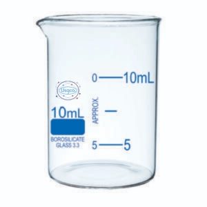 Beaker, Low Form, With Spout, 10mL
