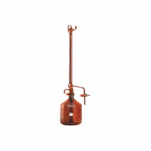 Burette, Automatic, Amber, Straight Bore, PTFE Stopcock, 10mL