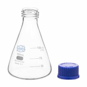 Flask Erlenmeyer, with Screw Cap, ASTM