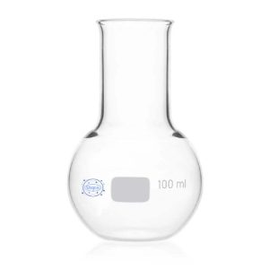 Flask, Flat Bottom, Wide Neck